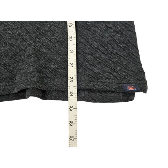 Faherty Cloud Cotton Polo Shirt Textured Men's Medium Charcoal Pima Cotton Modal - Picture 9 of 9